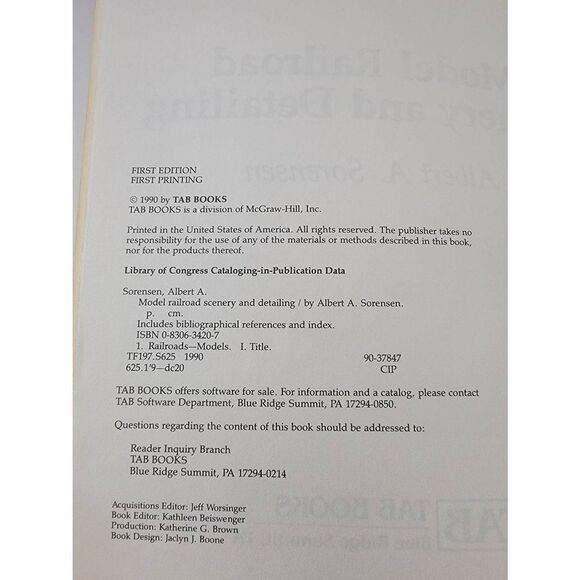 Model Railroad Scenery and Detailing by Albert A. Sorense Paperback 1st Edition - Picture 4 of 6